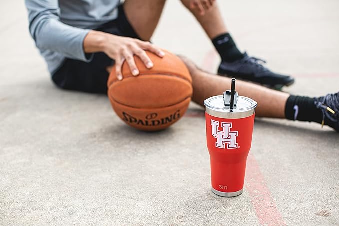 Simple Modern Officially Licensed Collegiate North Carolina Central Eagles Tumbler with Straw and Flip Lid | Insulated Stainless Steel 30oz Thermos | Cruiser Collection | North Carolina Central