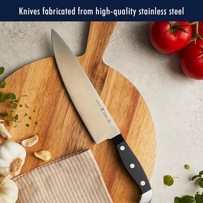 HENCKELS Statement Razor-Sharp 14-pc Self-Sharpening Knife Block Set, German Engineered Informed by 100+ Years of Mastery