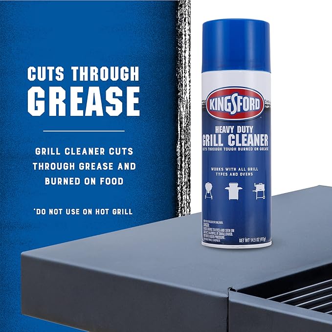Kingsford Heavy Duty Spray-On Grill Cleaner | Cuts Through Grease and Grime on Contact | Makes Grill Cleaning Effortless, Great for Grills or Ovens | 14.5 ounces - 6 Pack