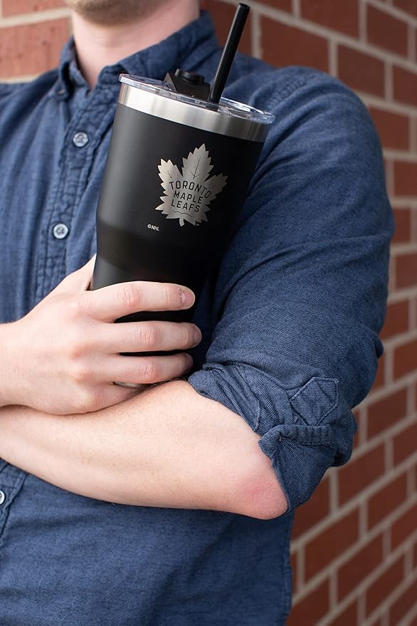 Simple Modern Officially Licensed NHL Winnipeg Jets 30oz Cruiser Tumbler Insulated Travel Mug Cup with Flip Lid and Straw