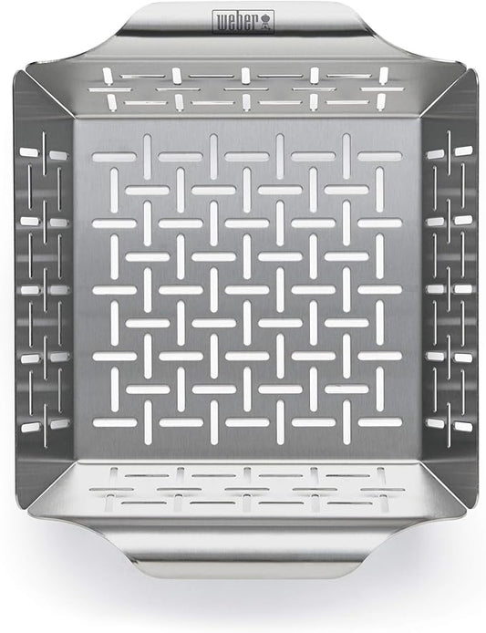 Weber Style Small Stainless Steel Vegetable Basket