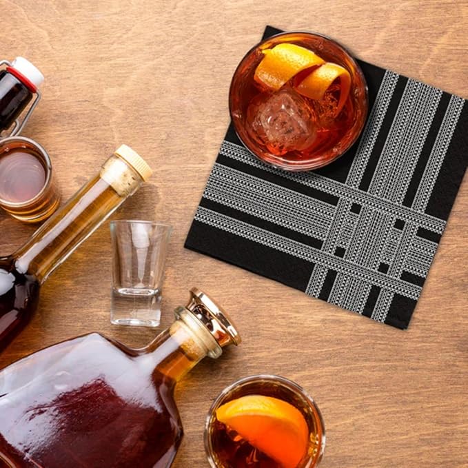 Funny Cocktail Napkins – “STRIPE ILLUSION” – 20 Pack | Hilarious Disposable Paper Napkins for Parties, Bars, Weddings, Birthdays, Bachelorette & Adult Gatherings