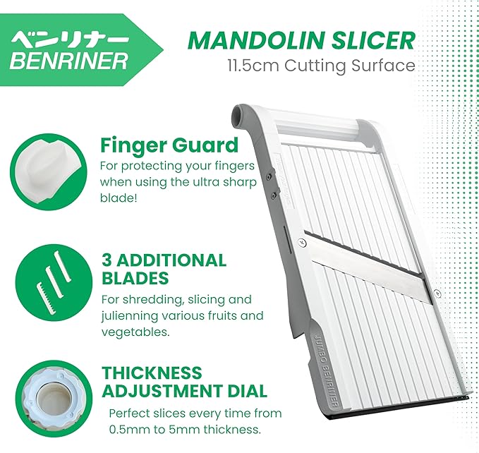 Benriner Mandoline Slicer Parent (White - Jumbo Slicer)