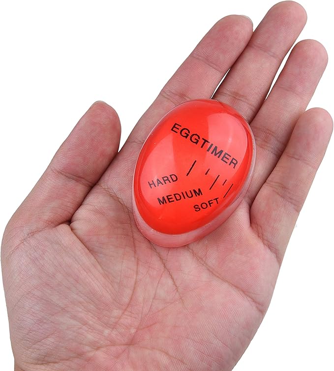 Kare & Kind Egg Timer 2X Pack - Color Changing Indicator - Soft, Medium and Hard Boiled Eggs - Heat Sensitive - Safe Durable Kitchen Aid - Gift and Home Use