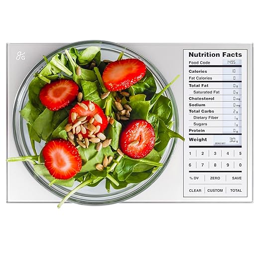 Greater Goods Digital Nutrition Scale – Accurate Macro and Calorie Tracking for Meal Prep, Weight Loss, and Healthy Eating | 2,000 Built-in Foods, Intuitive Nutrition Label Display, 11lb Cap, Silver