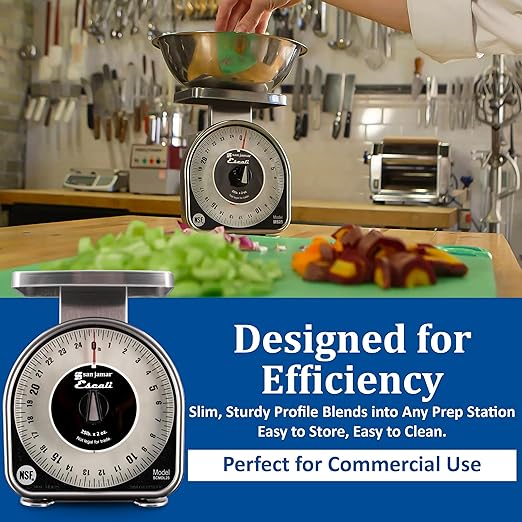 San Jamar SCMDL25 Mechnical Dial Food/Kitchen Scale, 25 lb Capacity