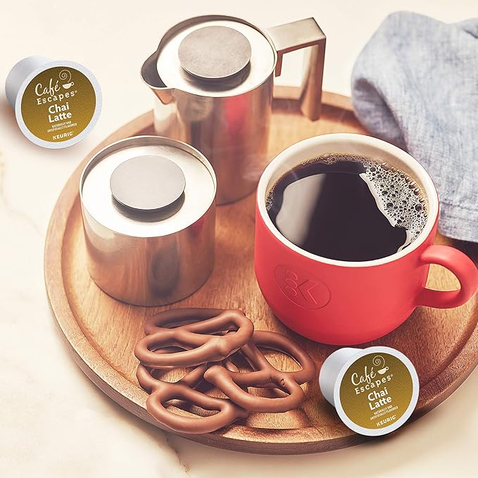 Cafe Escapes Chai Latte Keurig Single-Serve K-Cup Pods, 72 Count