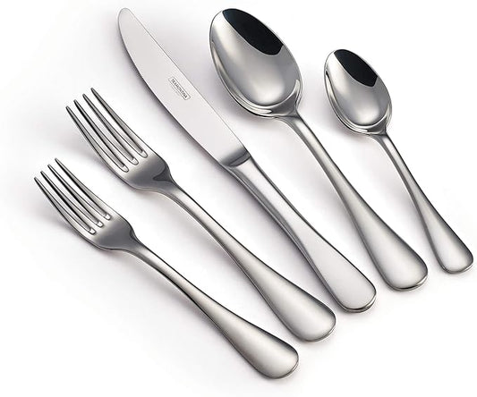 Tramontina 20 Piece Silverware Set - Classic Utensils Set