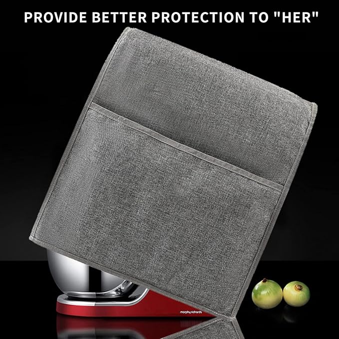 Stand Mixer Cover,Kitchen Mixer Cover Compatible With 5-8 Quart Kitchenaid Hamilton Mixers,Pioneer Woman Kitchen Mixer Cover for Stand Mixer With Pockets,Kitchen Aid Mixer Assecories