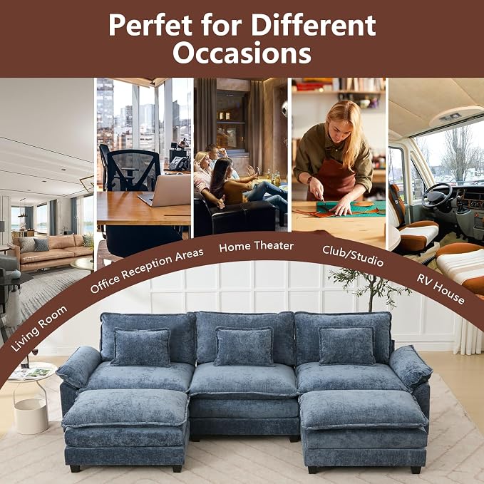 Modular Sectional Sofa, Cloud Couch - Image 8
