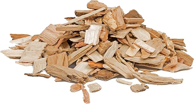 Camerons All Natural Bourbon Oak Wood Chips for Smoker -260 Cu In Bag, Approx 2 lbs- Kiln Dried Coarse Cut BBQ Grill Wood Chips for Smoking Meats - Barbecue Smoker Accessories - Grilling Gifts for Men