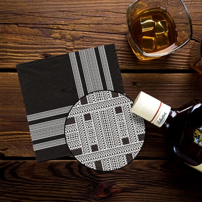 Funny Cocktail Napkins – “STRIPE ILLUSION” – 20 Pack | Hilarious Disposable Paper Napkins for Parties, Bars, Weddings, Birthdays, Bachelorette & Adult Gatherings