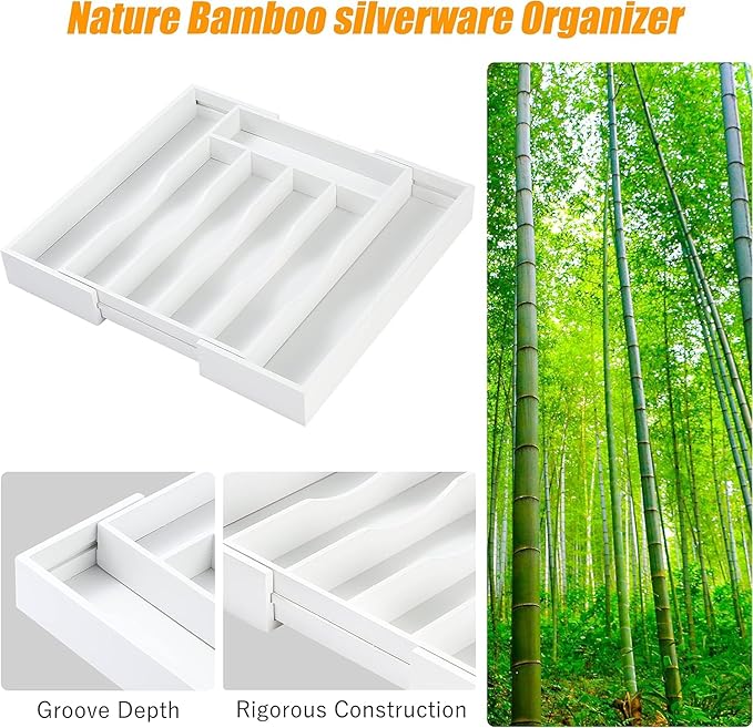 Kitchen Silverware Drawer Organizer and Storage Utensilios De Cocina Modernos Soporte Para Cucharas Trastes De Cocina Organizadores Platos Para Gabinetes Cajones Decoración Organizador Para Utensilios