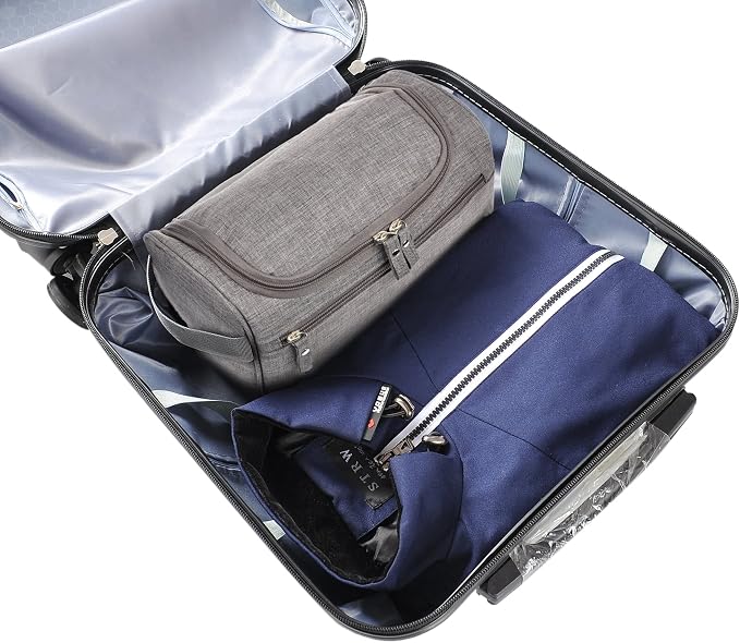 Vercord Mens Toiletry Bag Wash Travel Small Shaving Dop Kit Shower Bathroom - Image 5