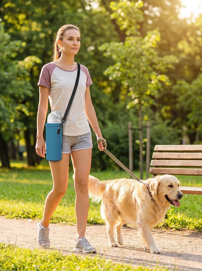 AUPET Water Bottle Bag Carrier, 24oz/32oz Insulated Neoprene bottle Sling - Image 8