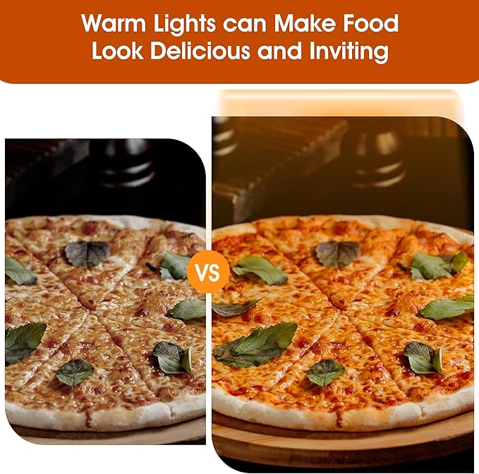 Whalefall 3-Tier Food Warmers Countertop, 48" Commercial Warm for Food Pizza Warmer w/ 3D Heating with Stainless Frame Sliding Glass Doors Pastry Display Case for Buffet Restaurant