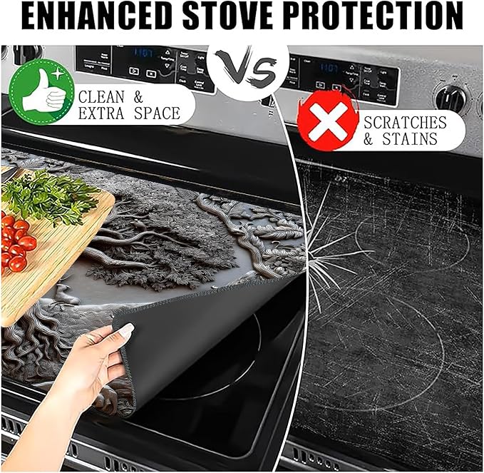 Stove Top Cover for Electric Stove, 28.35 x 20.47 in Glass Stove Top Cover - Image 8