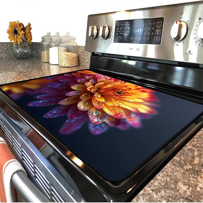 Stove Top Cover for Electric Stove, 28.35 x 20.47 in Glass Stove Top Cover - Image 2
