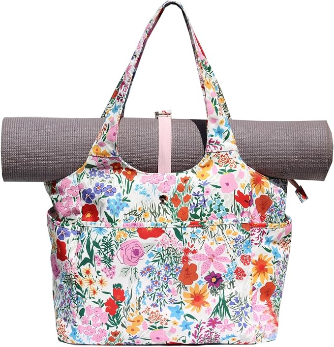 ESVAN Yoga Tote Bag Mat bag Women Shoulder Bags Carryall Tote by ESVAN