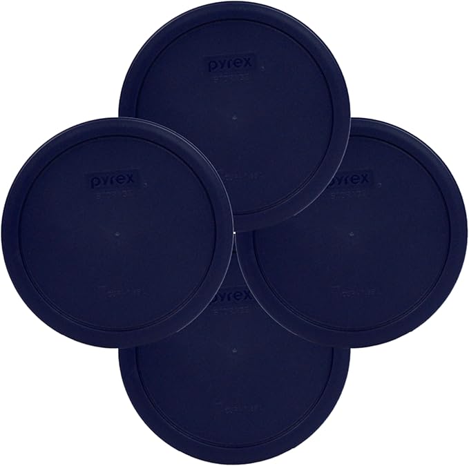Pyrex 7402-PC 1113811 6-7 Cup Blue Lid (4-Pack)