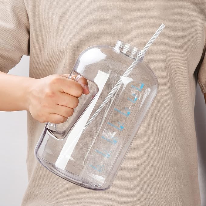 ALINK 12-Pack Reusable Plastic Clear Glitter Straws, 13 in Extra Long Straws for Stanley 40 oz Tumbler, 1 Gallon, 64/32 oz Water Bottles, Plus Brush