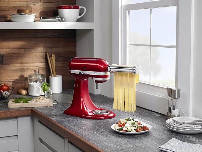 KitchenAid KSMPCA Pasta Cutter Attachment Set (2 Piece), One Size, Silver