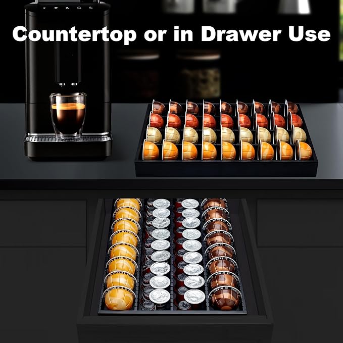 MinBoo Bamboo Coffee Pod Storage Holder Drawer Insert - Image 5