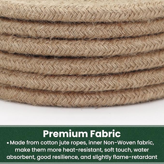 8 Inch Trivets for Hot Dishes, Hot Pots and Pans, Thick Heat Resistant Large Coaster for Kitchen, Hot Pads, Kitchen Essentials, Kitchen Decor for Table & Countertop, 6 Pcs