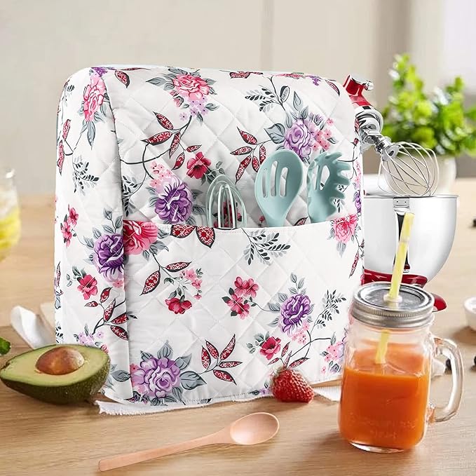 Stand Mixer Cover,Kitchen Mixer Cover Compatible With 5-8 Quart Kitchenaid Hamilton Mixers,Pioneer Woman Kitchen Aid Covers for Stand Mixer,Pioneer Women Kitchen Aid Mixer Assecories