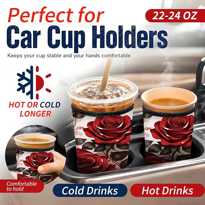 Reusable Neoprene Coffee Sleeve - Image 3