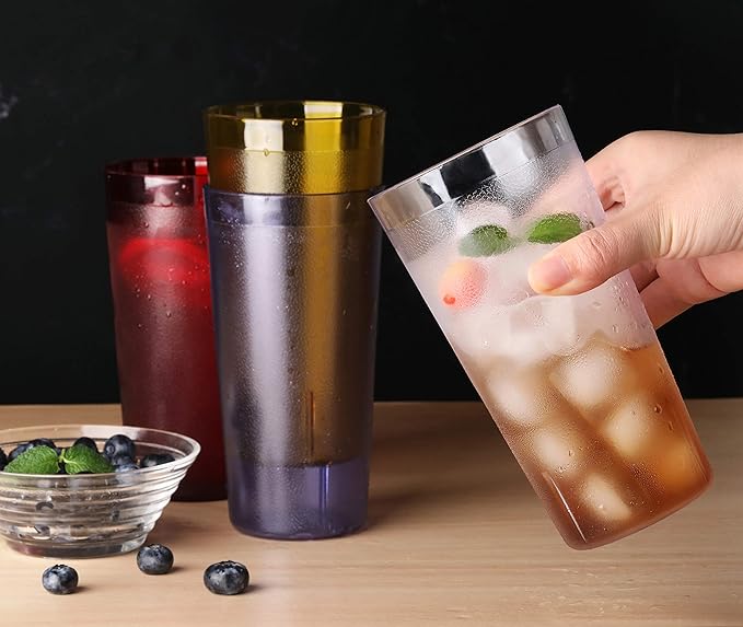 New Star Foodservice | Restaurant-Grade Beverage Tumblers (Red Set of 12, 20 oz)