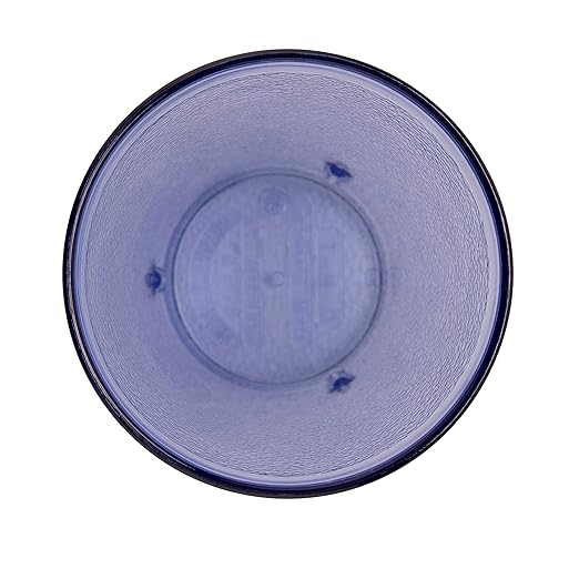 G.E.T. 6612-1-BL-EC Heavy-Duty Plastic Restaurant Tumblers, 12 Ounce, Blue (Set of 4)