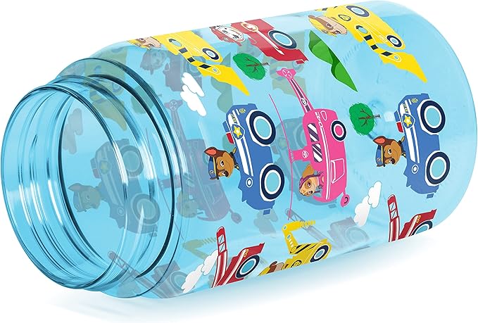 Simple Modern Nickelodeon Paw Patrol Kids Water Bottle Plastic BPA-Free Tritan Cup with Leak Proof Straw Lid | Reusable and Durable for Toddlers, Girls | Summit Collection | 12oz Paw Patrol Adventures