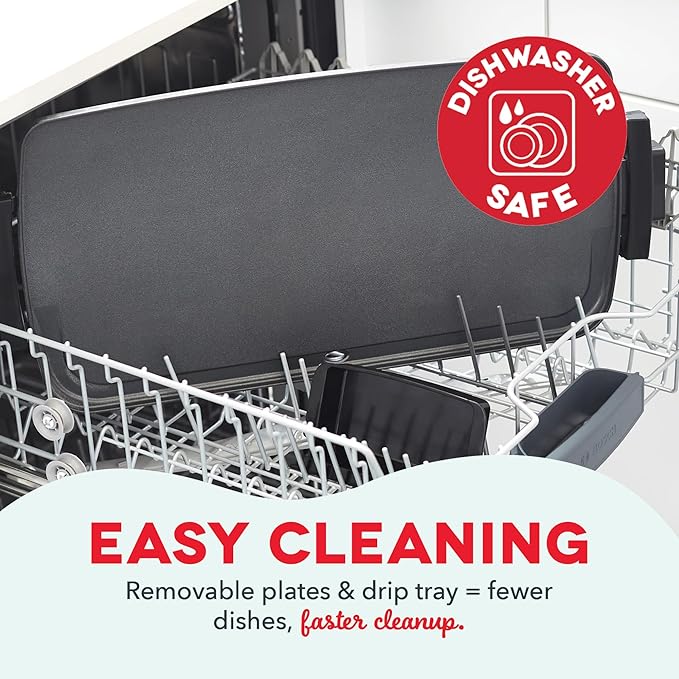 DASH Deluxe Everyday Electric Griddle with Dishwasher Safe Removable Nonstick Cooking Plate for Pancakes, Burgers, Eggs and more, Includes Drip Tray + Recipe Book, 20” x 10.5”, 1500-Watt - Red
