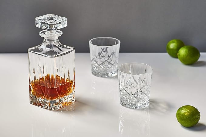 Marquis by Waterford 165118 Markham Double Old Fashioned Glasses, Set of 4, Clear Crystalline, 3.75 inches (H) x 3.3 inches (W) 11oz