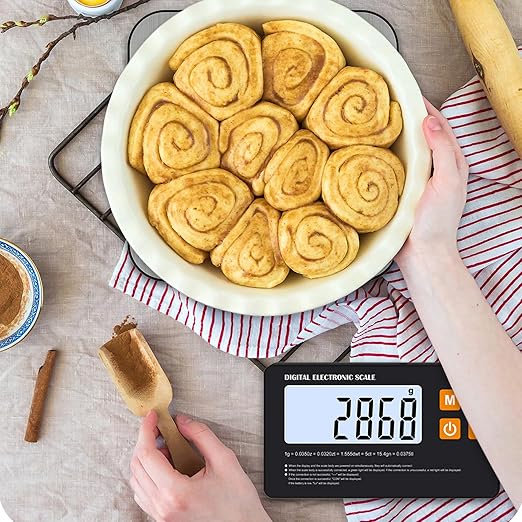 MagiCling Split Smart Food Kitchen Scale – 1g Precision, 22lb/7 Units, Detachable Magnetic Display & Ultra-Slim 14mm Design for Weight Loss, Baking, Cooking, Dieting, Meal Prep