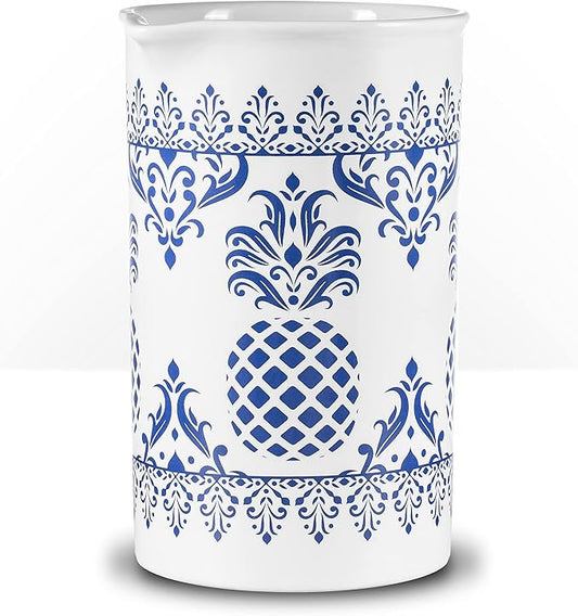 PIÑA BARWARE Seamless Professional Porcelain Mixing Glass – 600mL / 20oz (Pineapple Hospitality Pattern, 1-Pack)