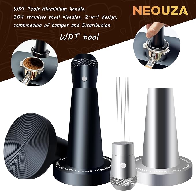 NEOUZA Coffee WDT Holder Tamper 2 in 1 Multifunctional Espresso Accessories - Image 6