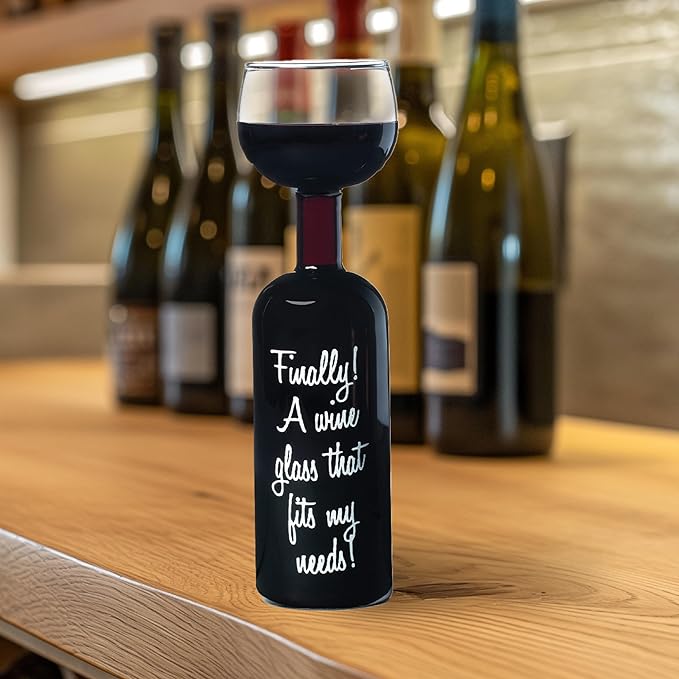 BigMouth Inc Ultimate Wine Bottle Glass, Holds Full Bottle of 750 Milliliters