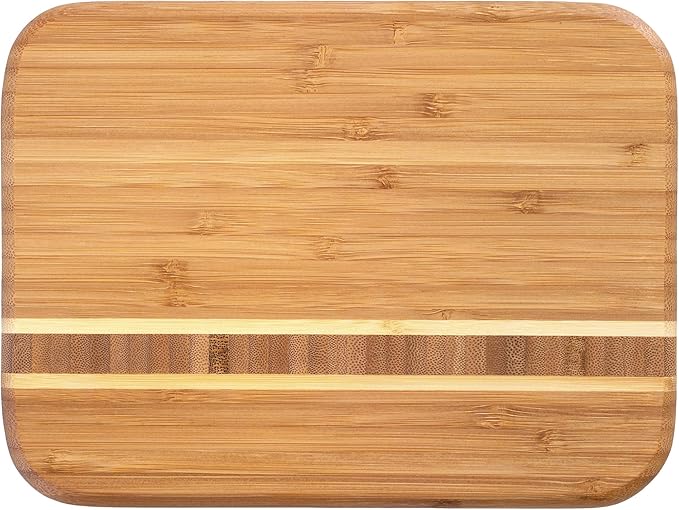 Totally Bamboo Barbados Bamboo Wood Cutting Board, 9" x 6.5"
