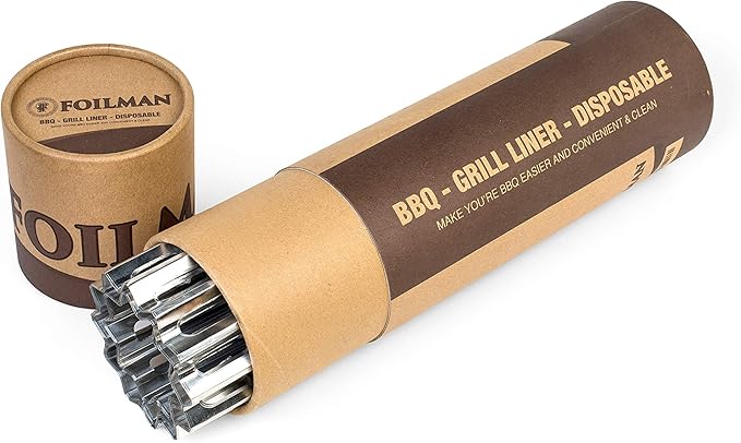 Clean Grill BBQ Disposable Aluminum Liners | 12 x 20 inch/Disposable Grill Grates - 8-Pack & 12-Pack (8)
