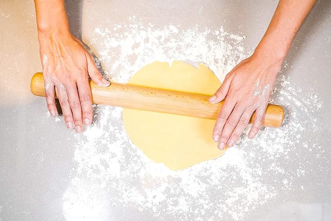 Rolling Pin for Baking Wood Rolling Pins 15.8-inch Dough Roller, Non-stick Pastry Dough Roller without Handles┃Perfect Gifts for Bakers