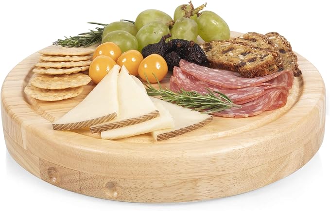 PICNIC TIME Star Wars Mandalorian Grogu Circo Cheese Board & Knife Set, Charcuterie Board Gift with 4 Stainless Steel Tools, Wooden Cutting Board for Cheese, Meat & Crackers, Housewarming (Parawood)