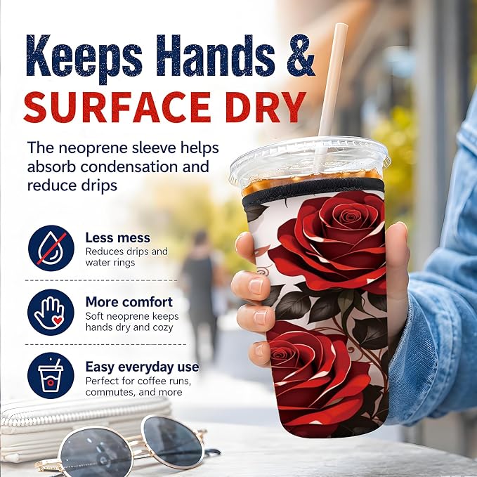 Reusable Neoprene Coffee Sleeve - Image 2