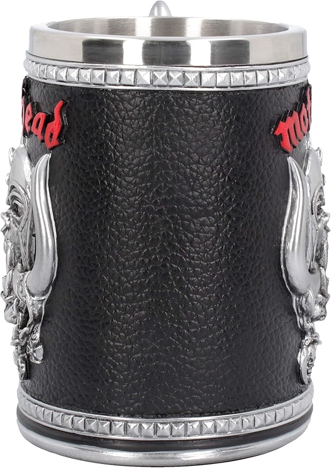 Nemesis Now Motorhead Tankard Mug 14cm Black, Resin w/Stainless Steel Insert