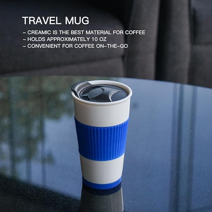Ceramic Double Wall Insulated Travel Coffee Cup - Image 4