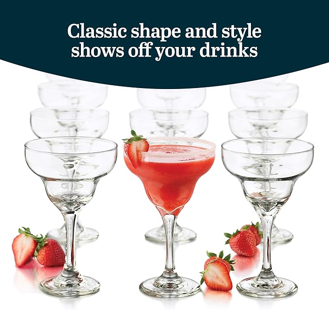 Libbey Margarita Party Glasses, Set of 12