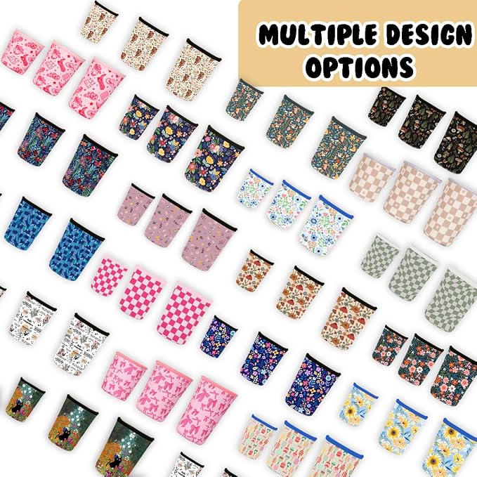 Reusable Insulated Neoprene Iced Coffee Cup Sleeve, Durable Drink Sleeve - Image 7