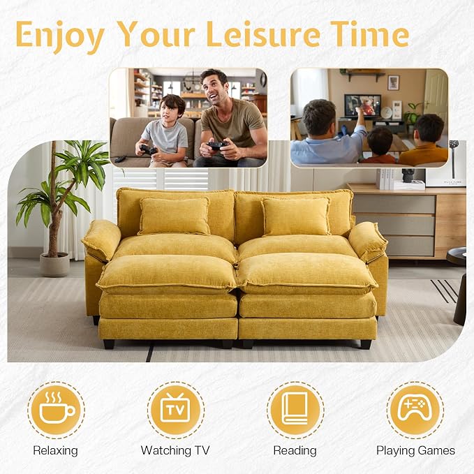 Modular Sectional Sofa, Cloud Couch - Image 5