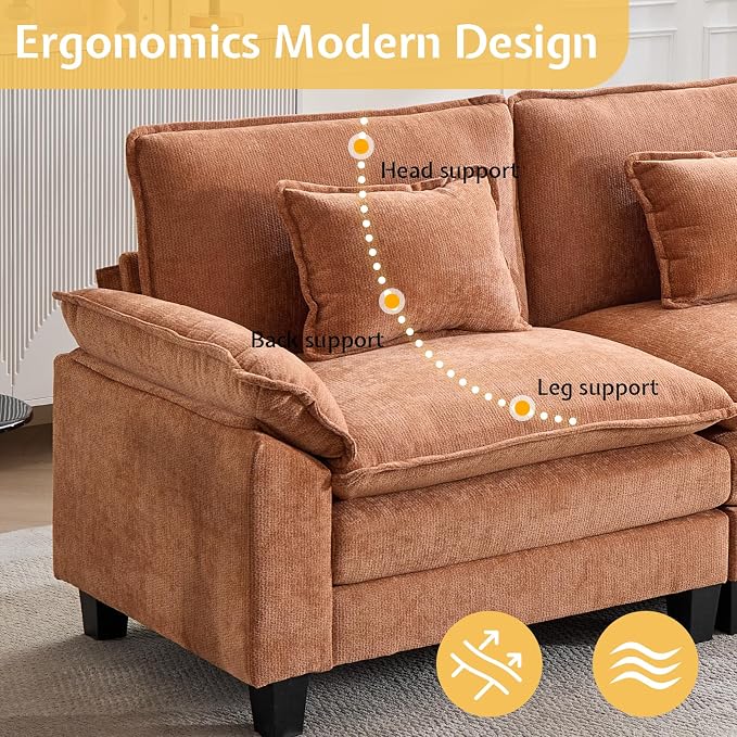 Modular Sectional Sofa, Cloud Couch - Image 6